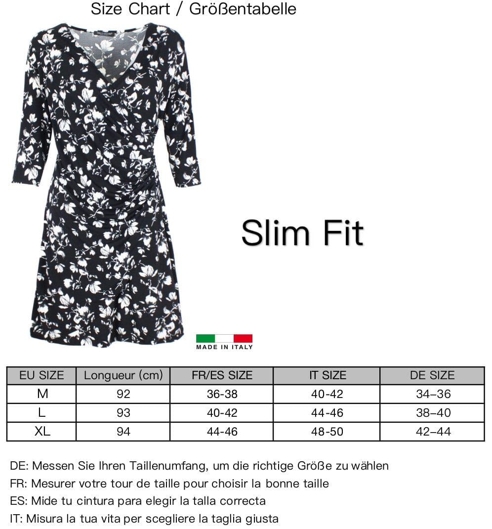 Robe longue imprimé Manches 3/4 Robe 