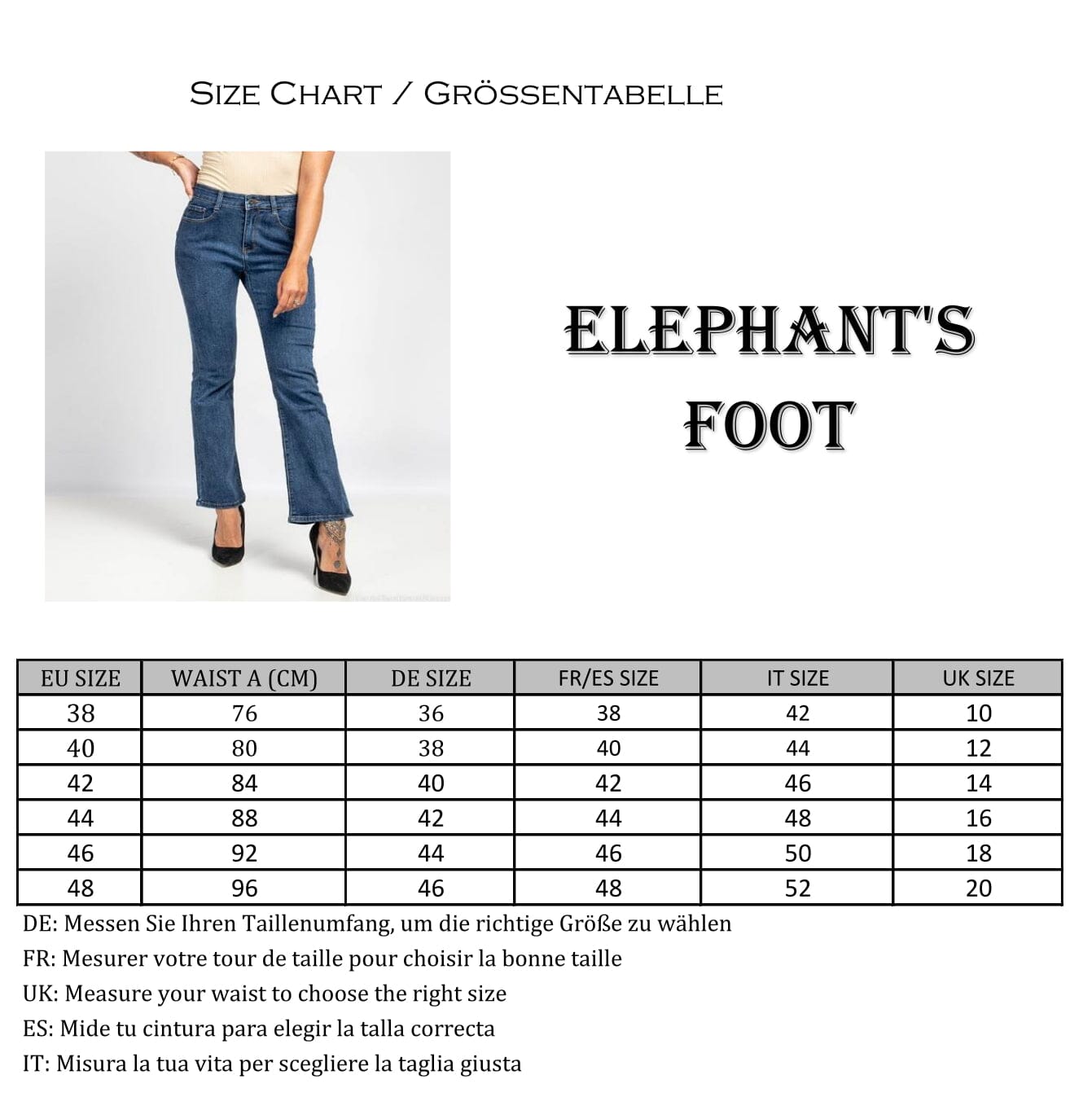 Jeans Pattes Eléphant Bootcut- Femme pantalon 