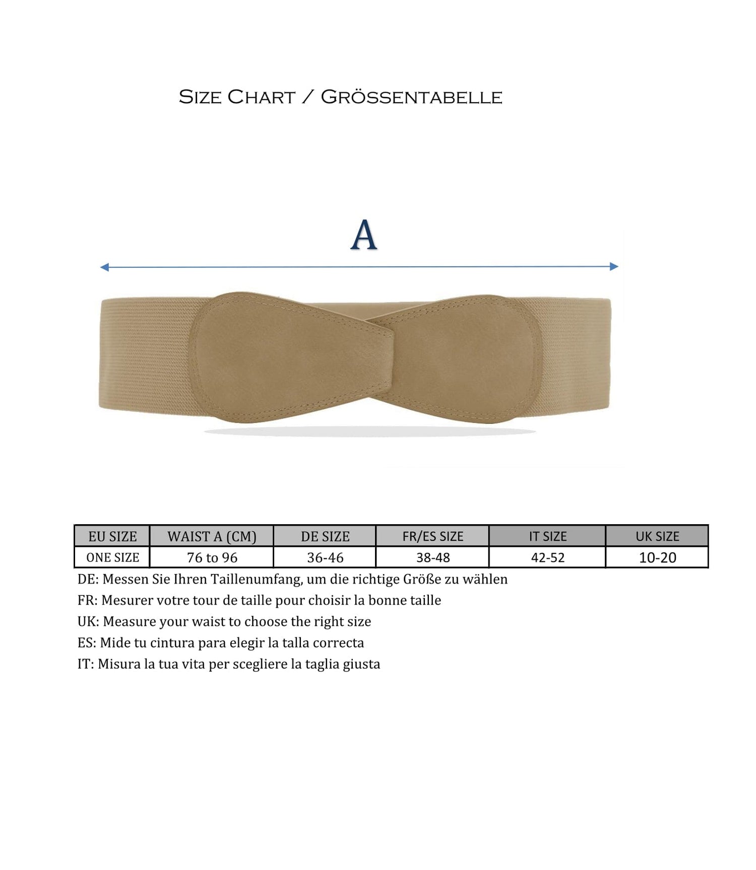 Ceinture large (Khaki) - femme ceinture 