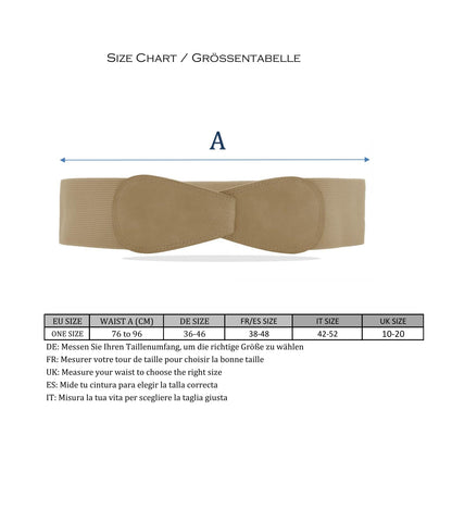 Ceinture large (Khaki) - femme ceinture 