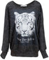 Sweat-Pull Ample imprimé Animal-Tigre sweat-pull 